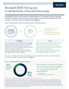 Brookfield REIT Credit Outlook