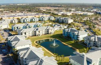 Domain aerial view