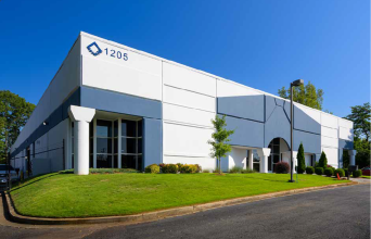 Industrial building facade