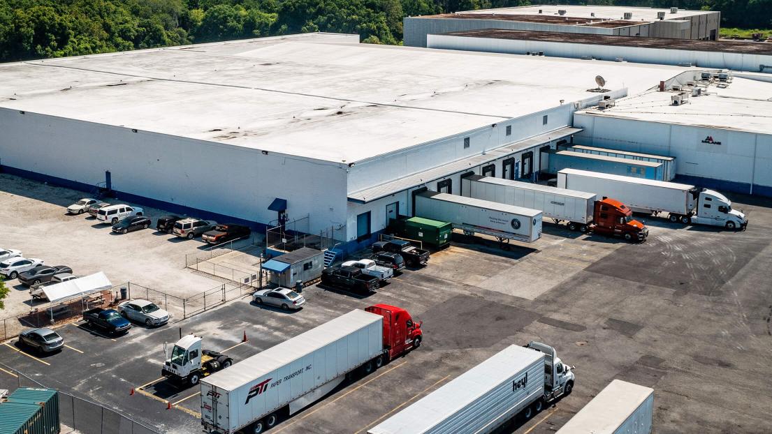 McLane Distribution Center exterior aerial