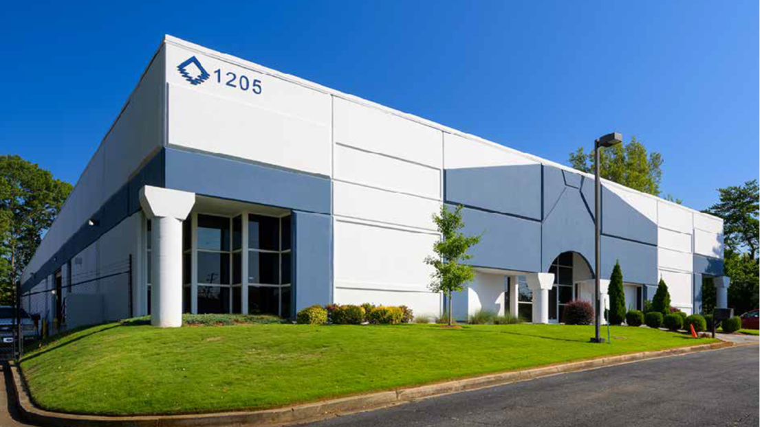 Industrial building facade