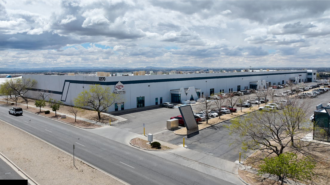 Aerial image of logistics building